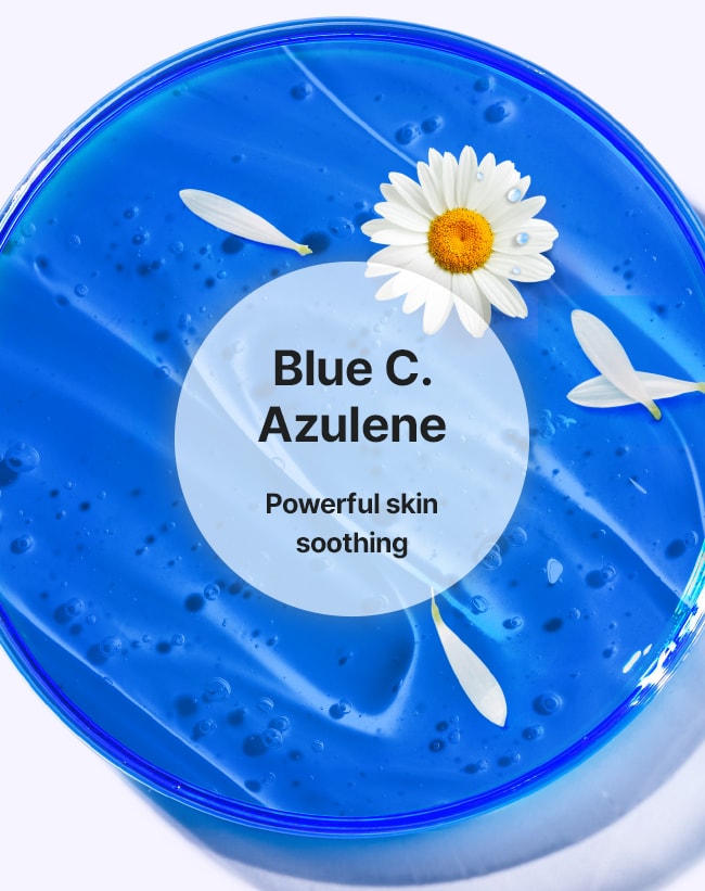 Blue C. Azulene: Powerful skin soothing