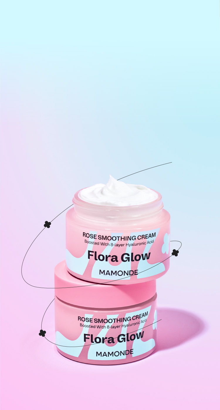 Flora glow rose smoothing cream