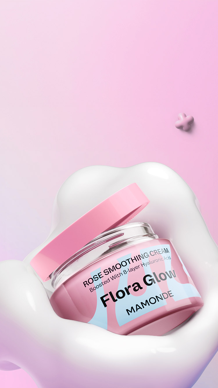 Flora glow rose smoothing cream