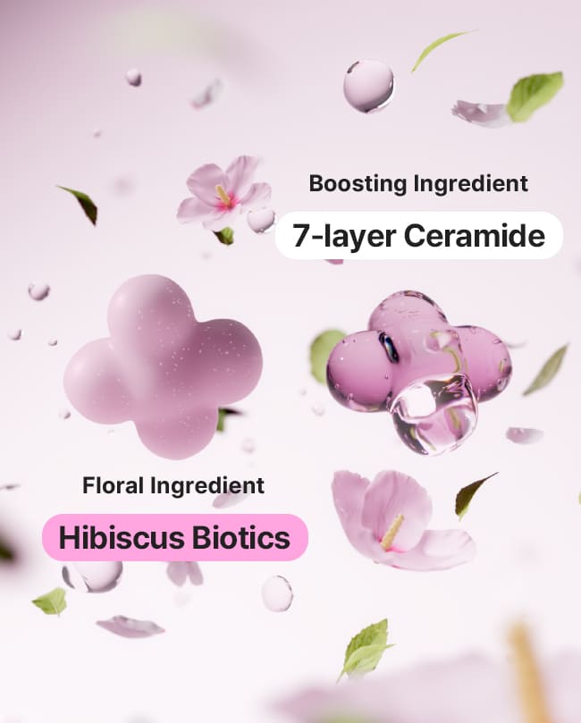 Boosting Ingredient 7-layer Ceramide / Floral Ingredient Hibiscus Biotics