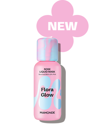 new Flora Glow Rose Liquid Mask