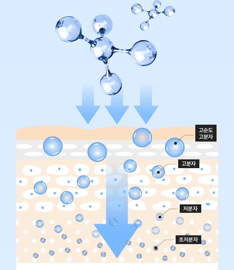 고순도, 고분자 / 고분자 / 저분자 / 초저분자